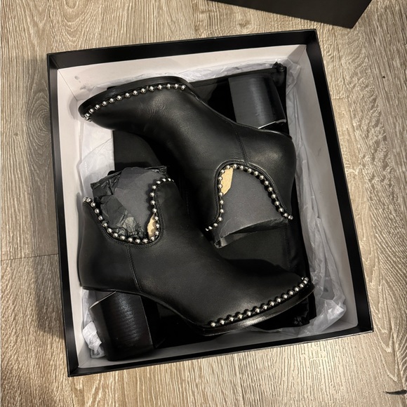 🖤Alexander Wang Gabi Cut-out Studded High Heel Booties - Picture 3 of 10